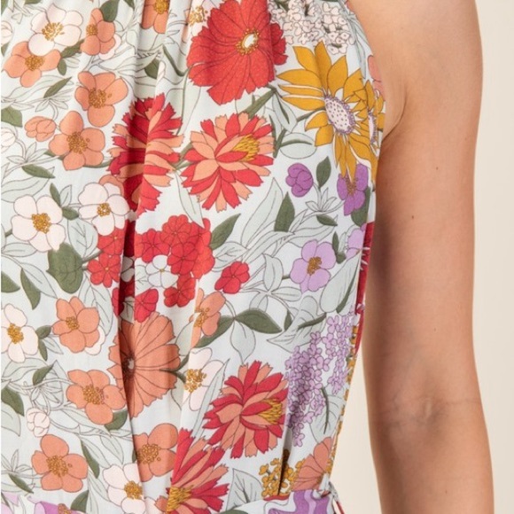 GiGiO Floral Sleeveless Dress - Multicolor Floral - Picture 2 of 5